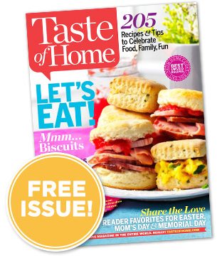 FREE Issue of Taste of Home Ma...